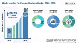 Liquid-cooled EV Charger Modules Market: USD 1.85 Billion in 2025 to USD 22.24 Billion by 2035