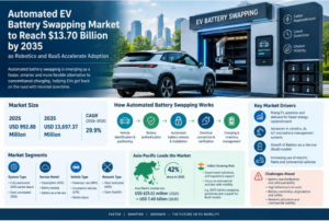 Automated EV Battery Swapping Market to Reach $13.70 Billion by 2035