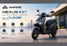 Ampere Nexus EX+ Electric Scooter Launched at ₹1.30 Lakh Nexus EX+ Electric Scooter